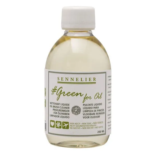 limpiador de origen vegetal sennelier "green for oil" 250 ml art. nr. n135220.250