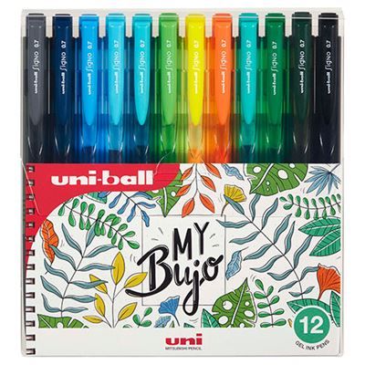 Estuche 12 bolígrafos gel Uni-ball Signo 0,7 Art.-Nr. UMN-155N-07 12C A