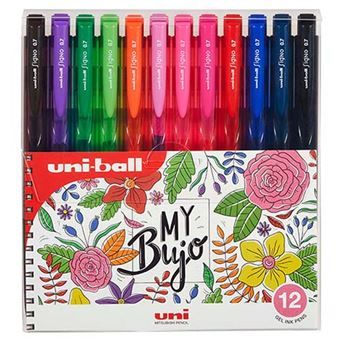 Estuche 12 bolígrafos gel Uni-ball Signo 0,7 Art.-Nr. UMN-155N-07 12C B
