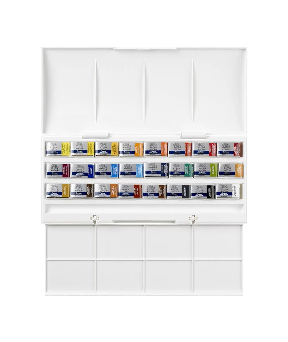 caja acuarela cotman winsor & newton 24 colores art. nr. 0390084