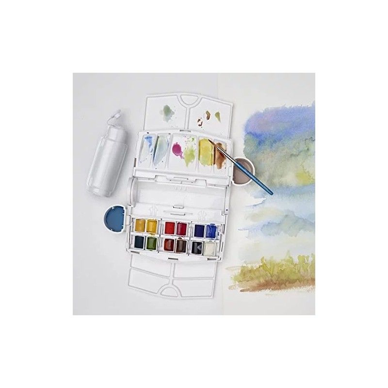caja de acuarela winsor & newton cotman field plus art. nr. 0390374