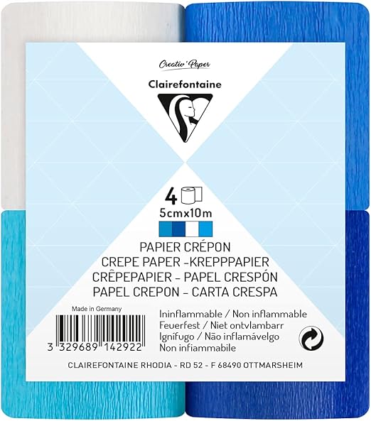 papel crespón para flores 4 colores art. nr. 914292c
