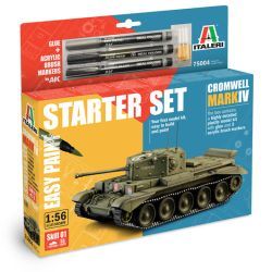 1:56 cromwell mk. iv + pegamento + 3 rotuladores de pincel acrílicos art. nr. 75004