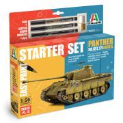 1:56 panther sd.kfz.171 ausf. a + pegamento + 3 rotuladores de pincel acrílicos art. nr. 75003