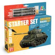 1:56 sherman m4a3e8 fury +pegamento + 3 rotuladores de pincel acrílicos art. nr. 75001