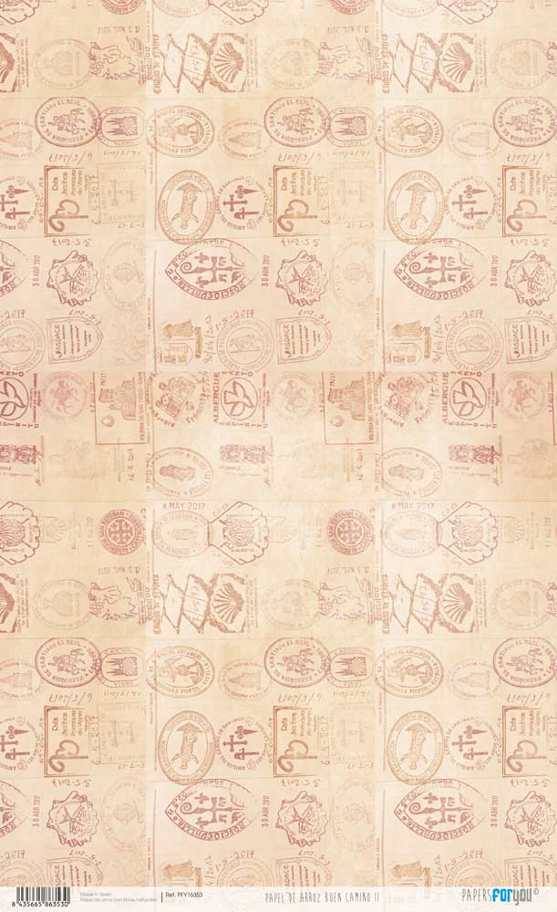 Papel de arroz Buen Camino II 54×33 cm Art.-Nr. PFY-16353