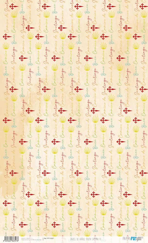 Papel de arroz Buen Camino VI 54×33 cm Art.-Nr. PFY-16357