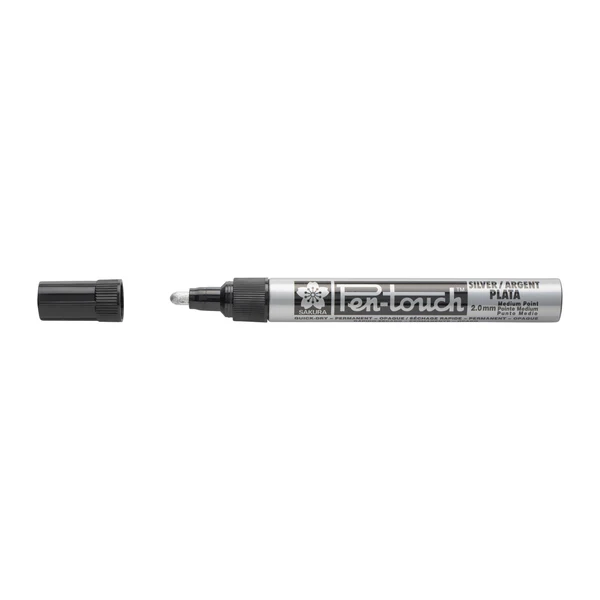 rotulador sakura pen touch medio plata art. nr. 41502