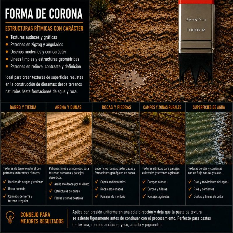 pincel texturizador (forma de corona) 25 mm art. nr. 29212
