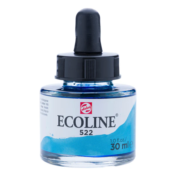 acuarela líquida ecoline 30 ml – azul turquesa art. nr. 11255221