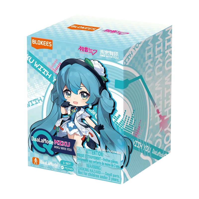 caja sorpresa figura blokees hatsune miku daalamode q series miku with you art. nr. 75700