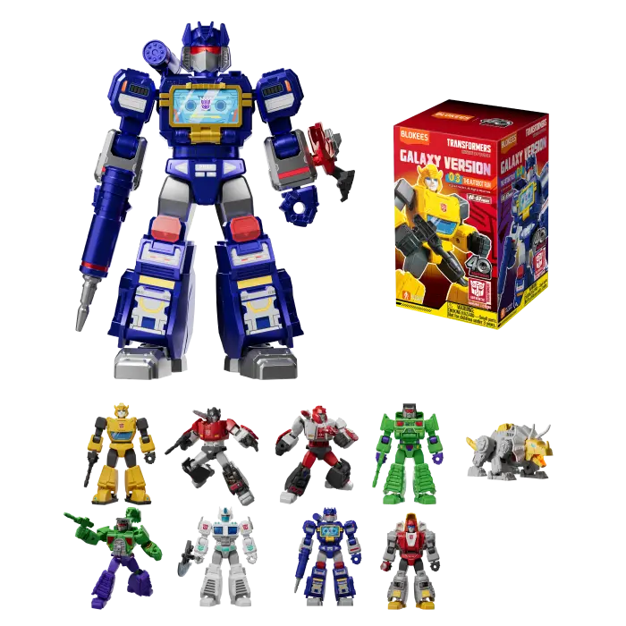 caja sorpresa figura blokees transformers galaxy version 03 the autobot run art. nr. 71103