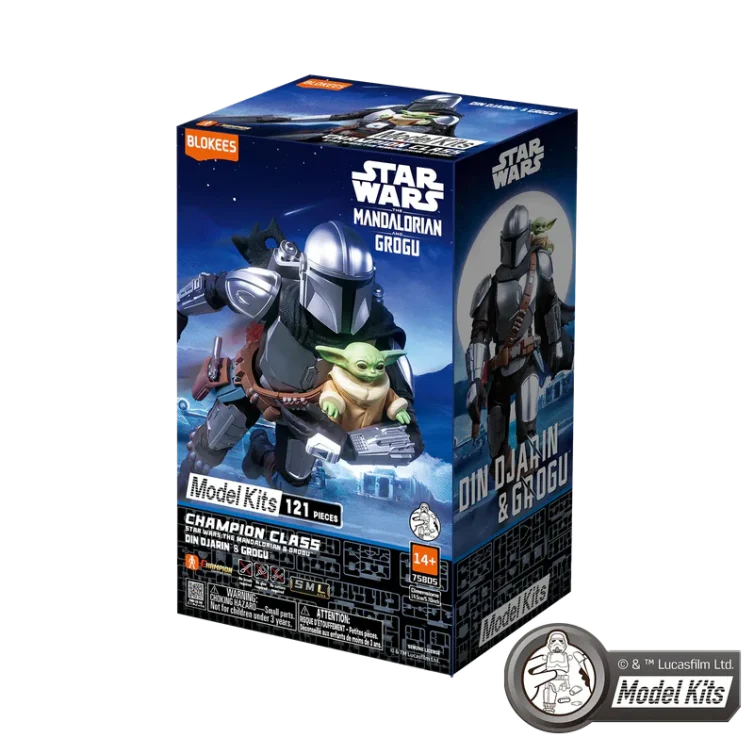 Figura Champion Class Blokees Star Wars: The Mandalorian and Grogu™ MK05 Din Djarin™ & Grogu™ Art.-Nr. 75805