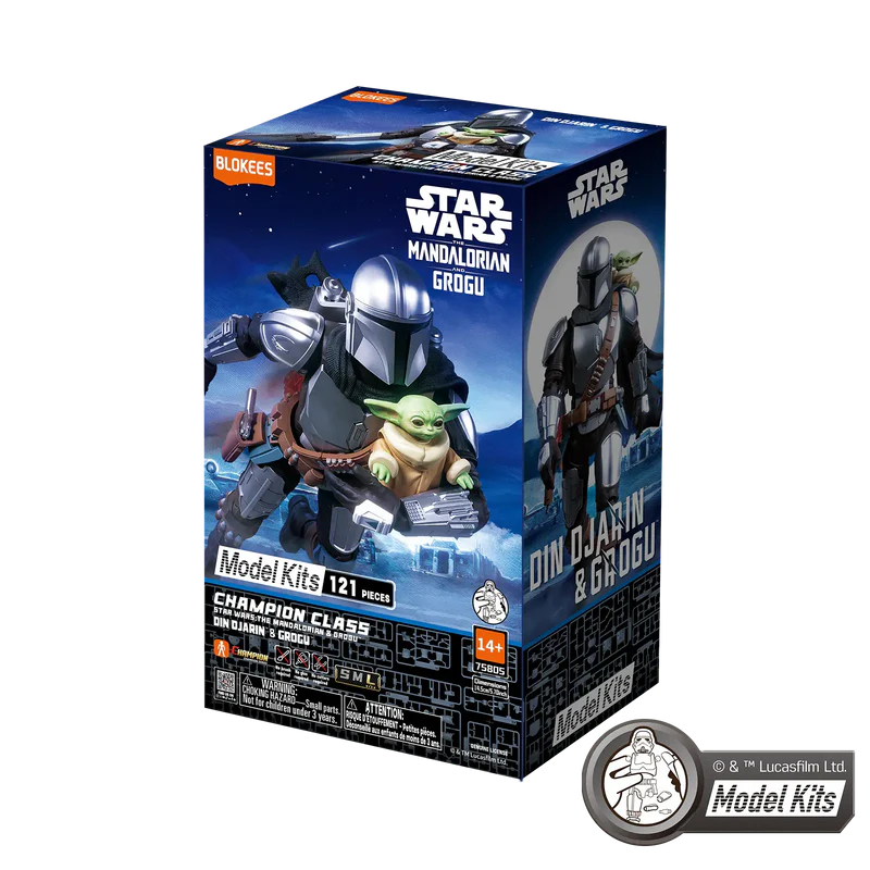 figura champion class blokees star wars: the mandalorian and grogu™ mk05 din djarin™ & grogu™ art. nr. 75805