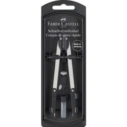 Compás de ajuste rápido articulado plateado Faber-Castell Art.-Nr. 174035