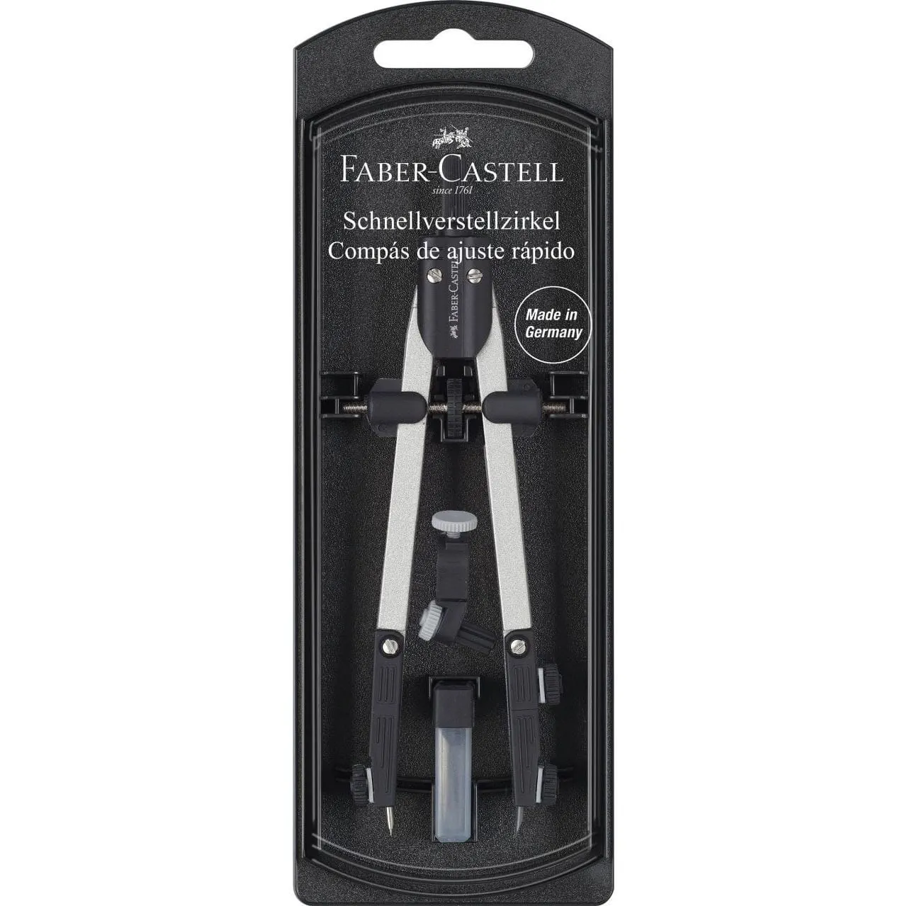 Compás de ajuste rápido articulado plateado Faber-Castell Art.-Nr. 174035