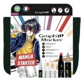 kit de iniciación al manga graph'it 16 rotuladores + plantillas a6 art. nr. gi00170