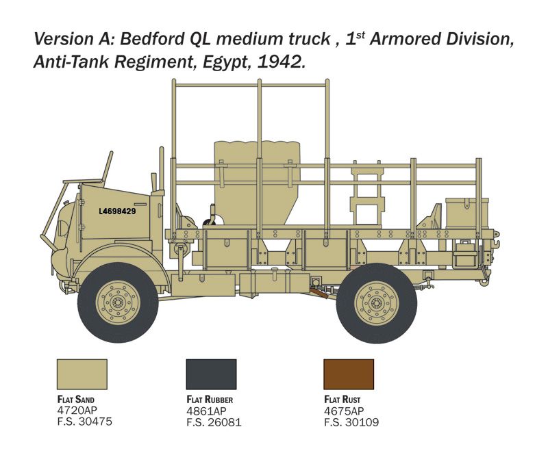 1:35 bedford ql medium truck art. nr. 0241