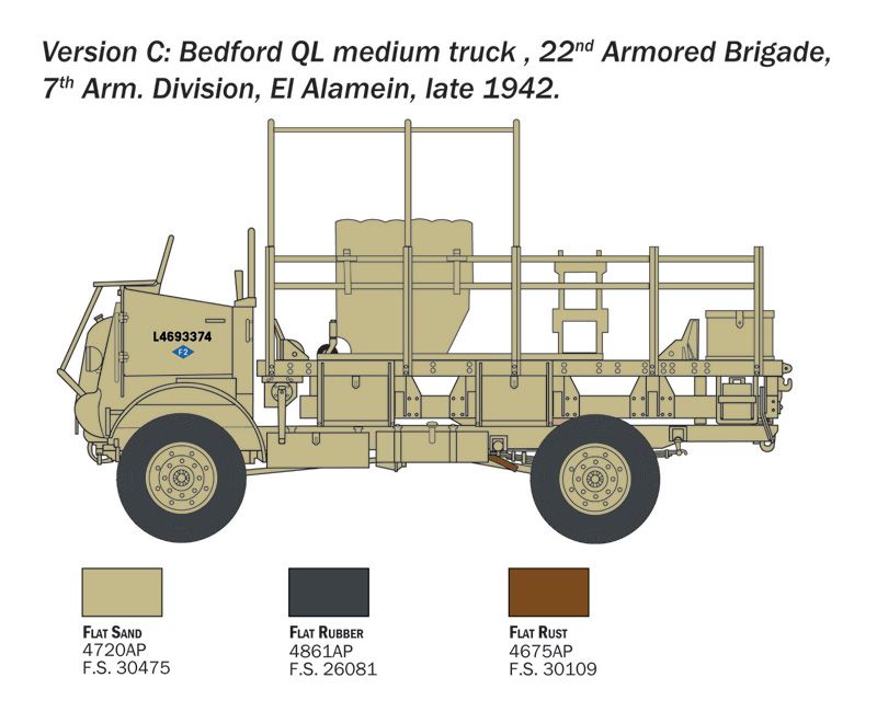 1:35 bedford ql medium truck art. nr. 0241