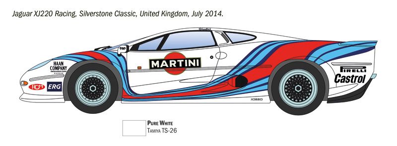 1:24 jaguar xj 220 racing art. nr. 3669