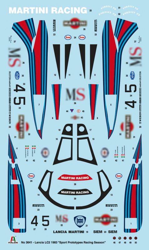 1:24 lancia lc2 art. nr. 3641