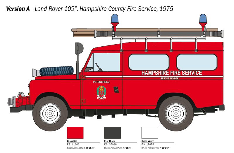 1:24 land rover fire truck art. nr. 3660