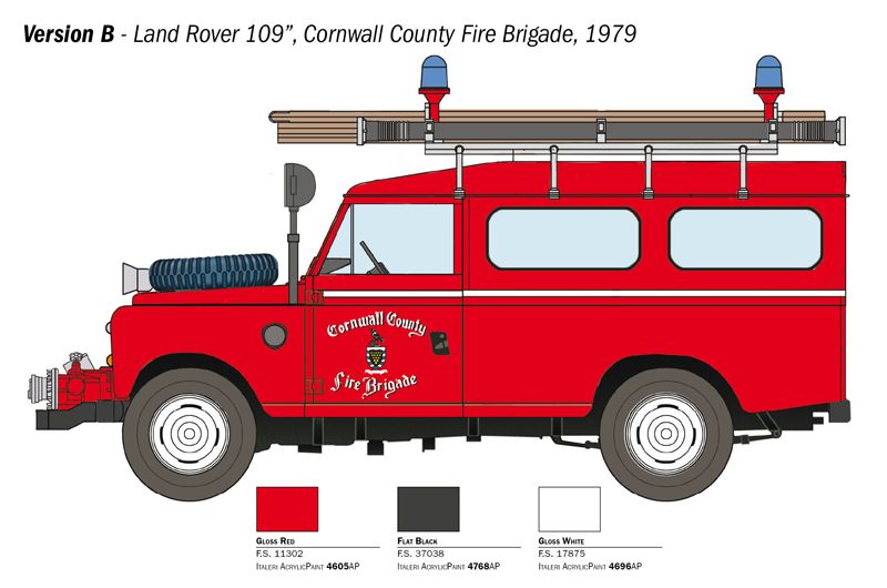 1:24 land rover fire truck art. nr. 3660
