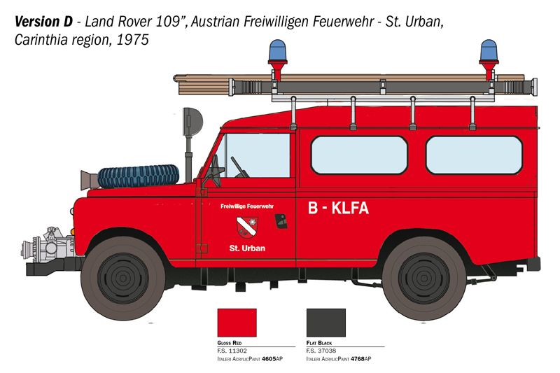1:24 land rover fire truck art. nr. 3660
