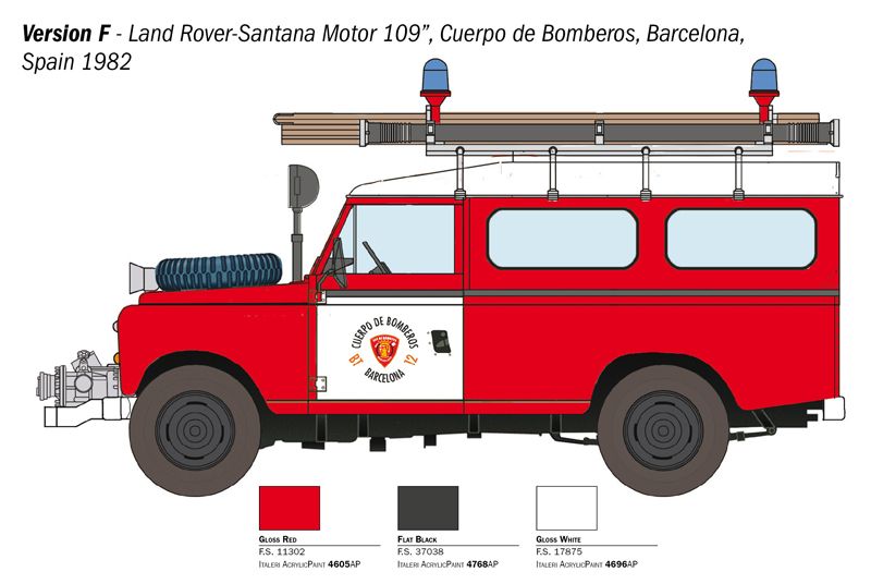 1:24 land rover fire truck art. nr. 3660