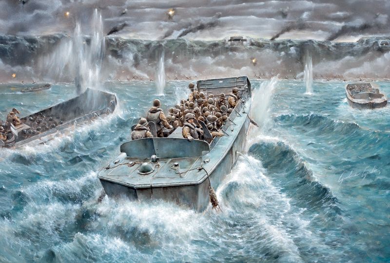1:35 lcvp with u.s. infantry art. nr. 6524