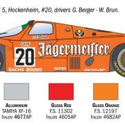1:24 porsche 956 jägermeister art. nr. 3678