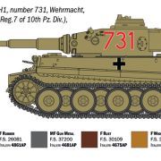 1:35 pz. kpfw. vi tiger i ausf. h (tp) early production art. nr. 6767