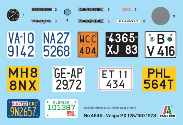 1:9 vespa px 125/150 1978 art. nr. 4645
