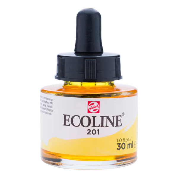 acuarela líquida ecoline 30 ml – amarillo claro art. nr. 11252011