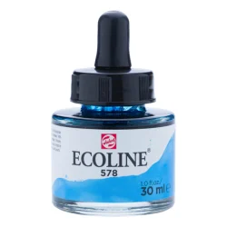 acuarela líquida ecoline 30 ml – azul cielo (cyan) art. nr. 11255781