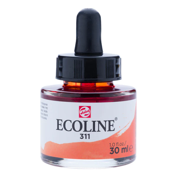 acuarela líquida ecoline 30 ml – bermellón art. nr. 11253111