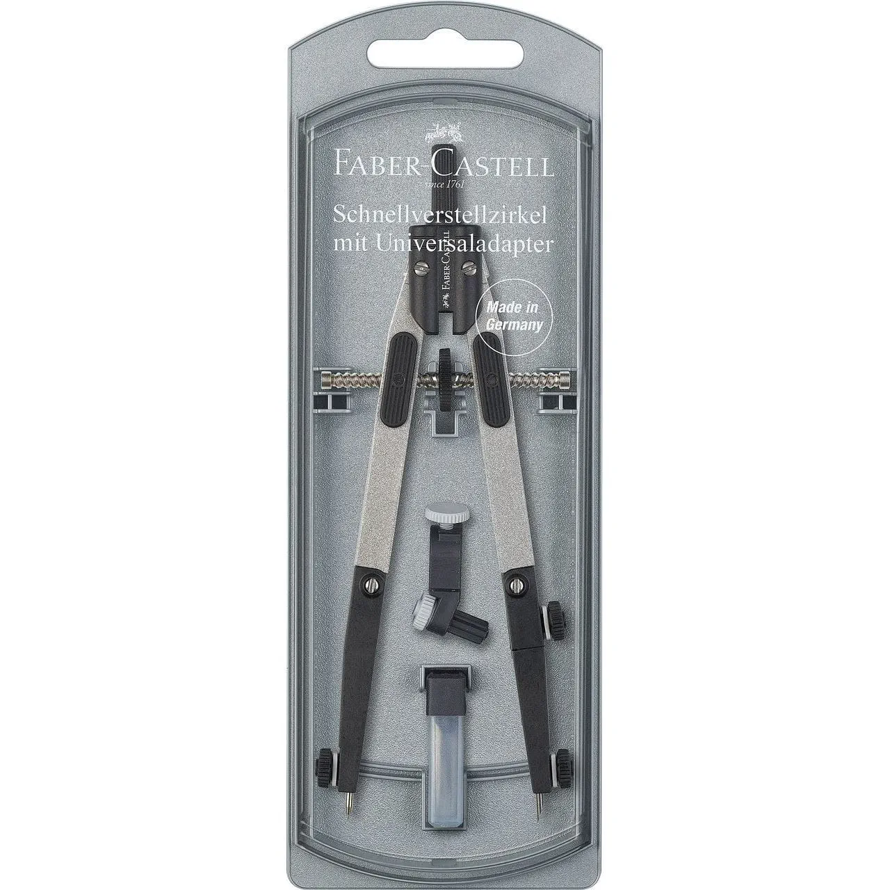 compás de ajuste rápido neón con adaptador faber castell art. nr. 174022