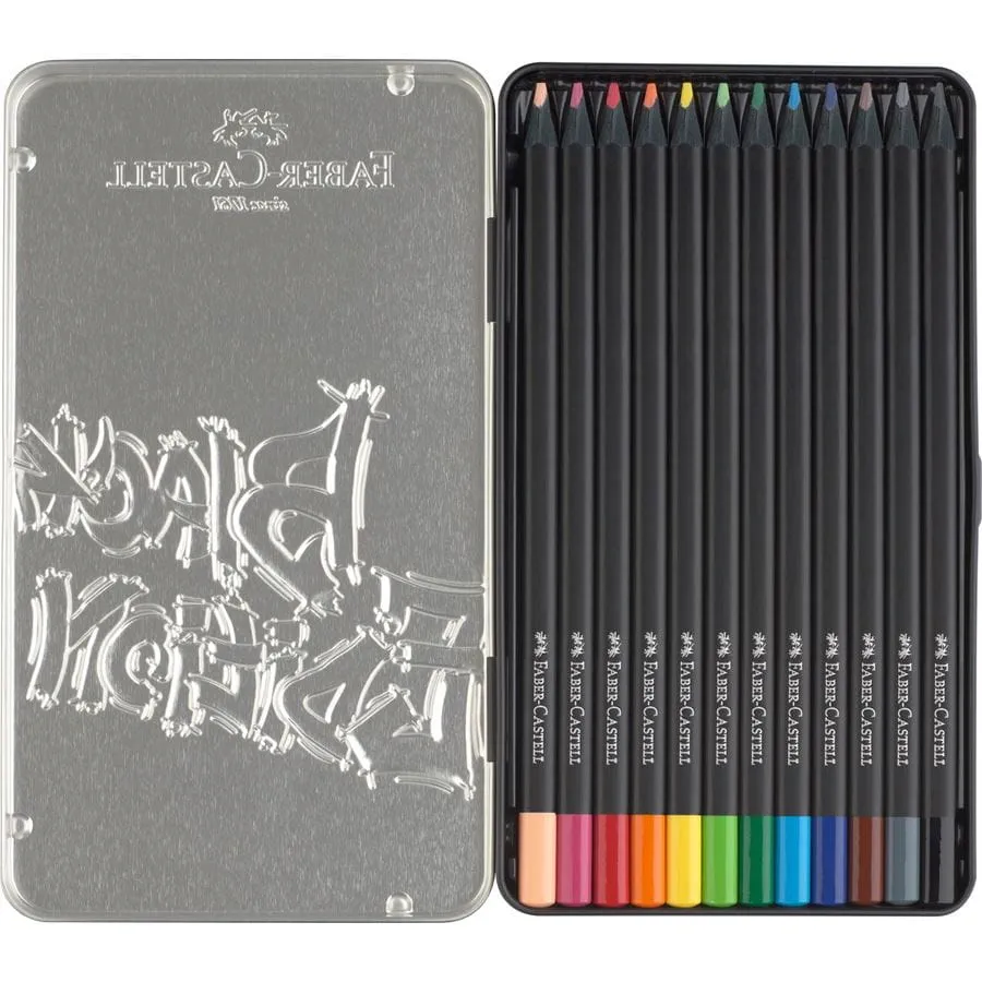 estuche 12 lápices de color black edition art. nr. 116413