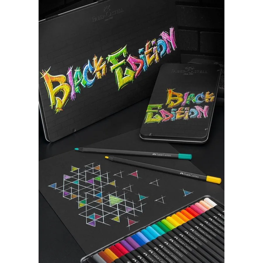 estuche 12 lápices de color black edition art. nr. 116413