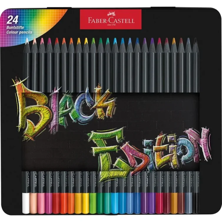 Estuche Metálico 24 lápices de color Black Edition Art.-Nr. 116425