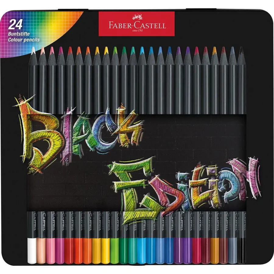 estuche 24 lápices de color black edition art. nr. 116425