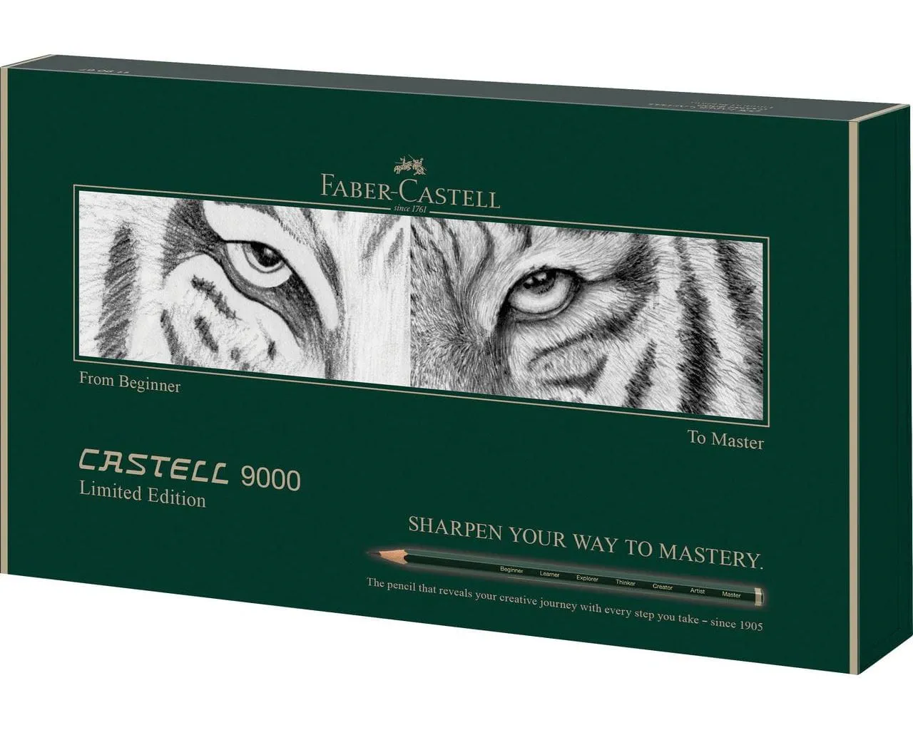 set de lápices castell 9000 "de principiante a maestro" faber castell art. nr. 119067