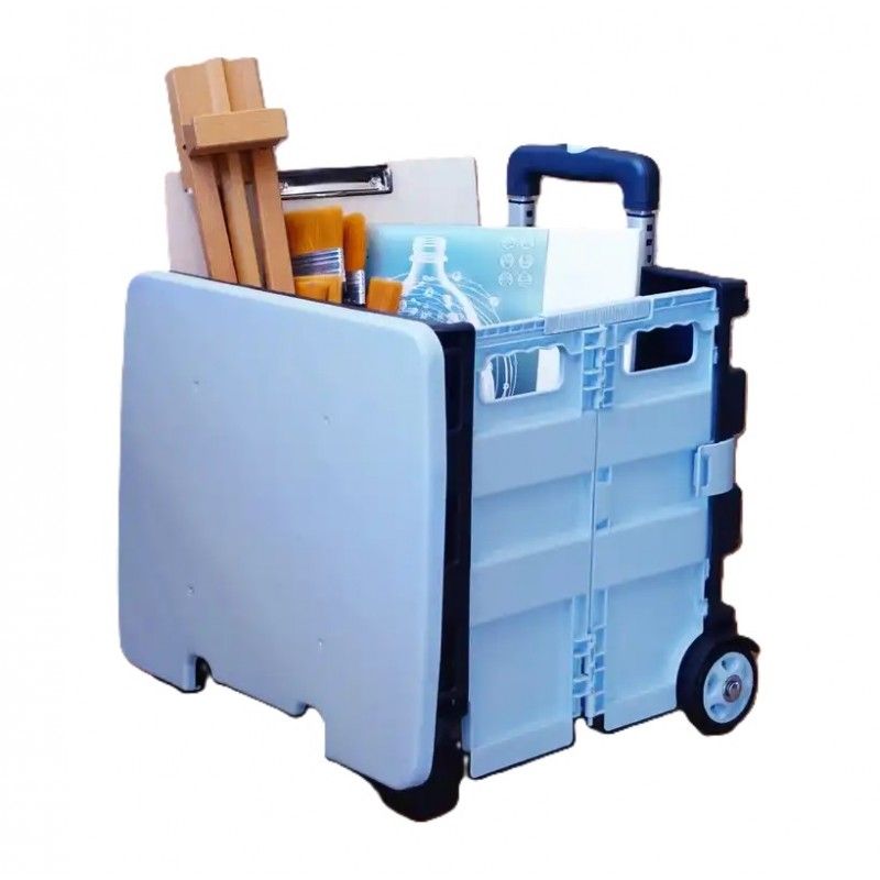 carrito plegable con ruedas azul art. nr. 02109901