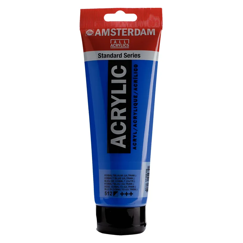 acrílico amsterdam standard series 120ml – 512 azul cobalto (ultramar) art. nr. 17095122