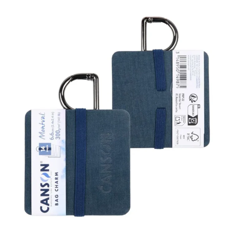 Bag Charm Canson Montval 6×6 Bleu Art.-Nr. 520003086