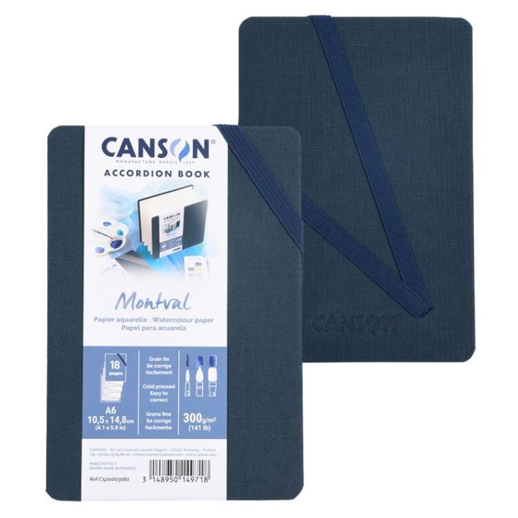 Bloc Canson Montval Art Book Acordeón A6 Bleu Art.-Nr. C520003082