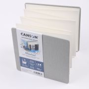 bloc canson montval art book acordeón 15×15 gris art. nr. c520003081