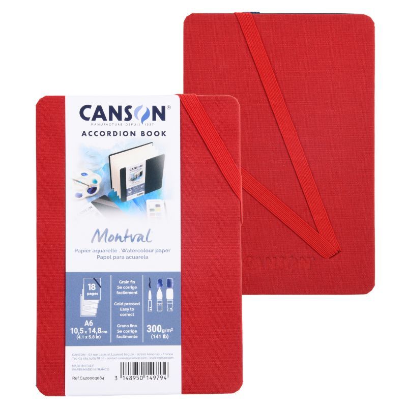 bloc canson montval art book acordeón a6 lava falls art. nr. c520003084