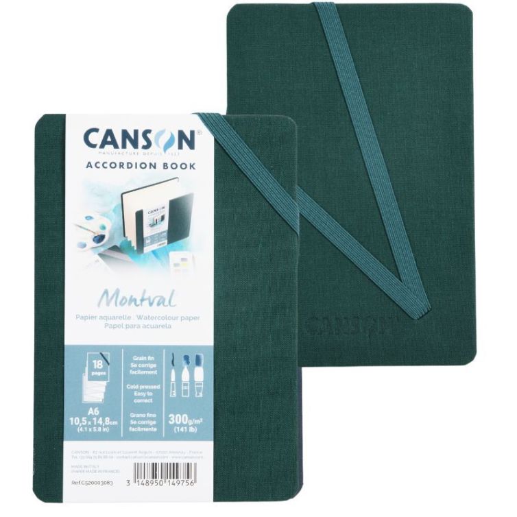 Bloc Canson Montval Art Book Acordeón A6 Vert Art.-Nr. C520003083