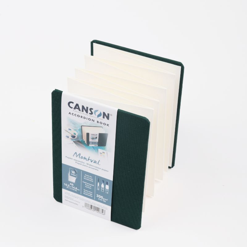 bloc canson montval art book acordeón a6 vert art. nr. c520003083